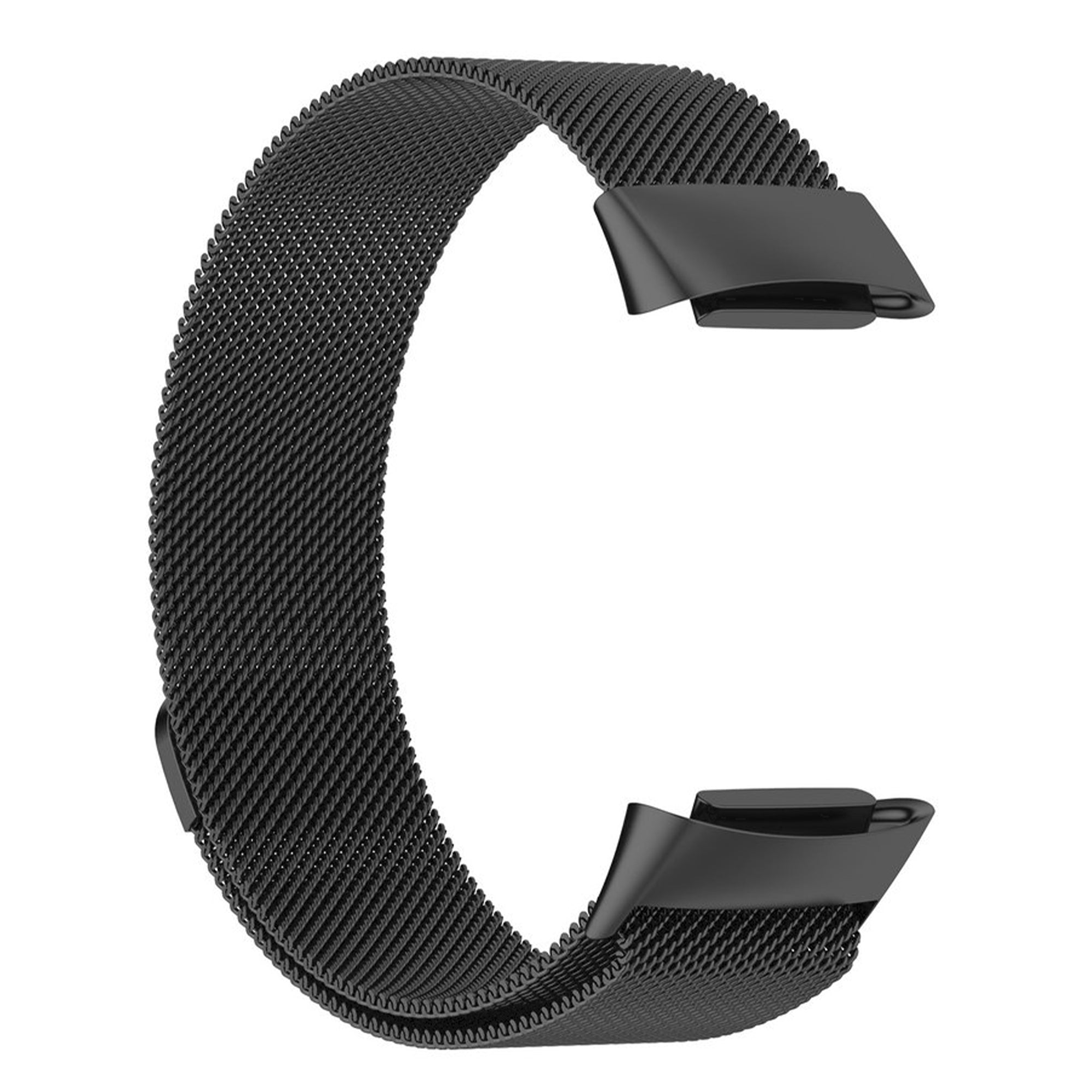 Fitbit charge 5/6 milanese band - black