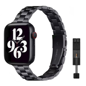 Apple Watch stalen schakelband slim - goud