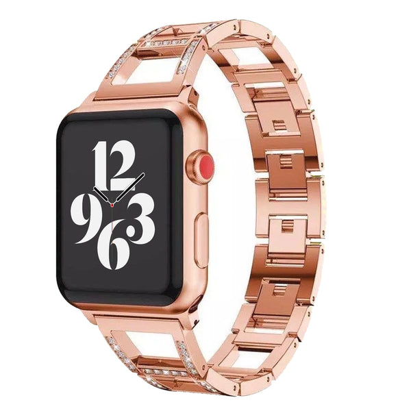 Apple Watch diamond open link strap - rose