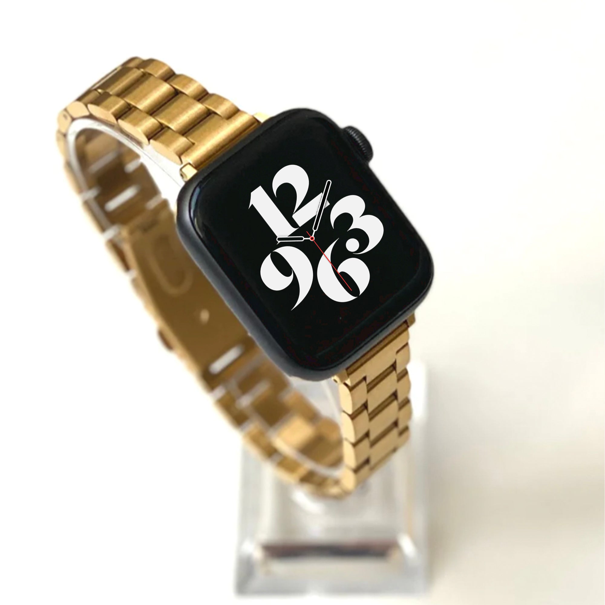 Apple Watch stalen schakelband slim - goud
