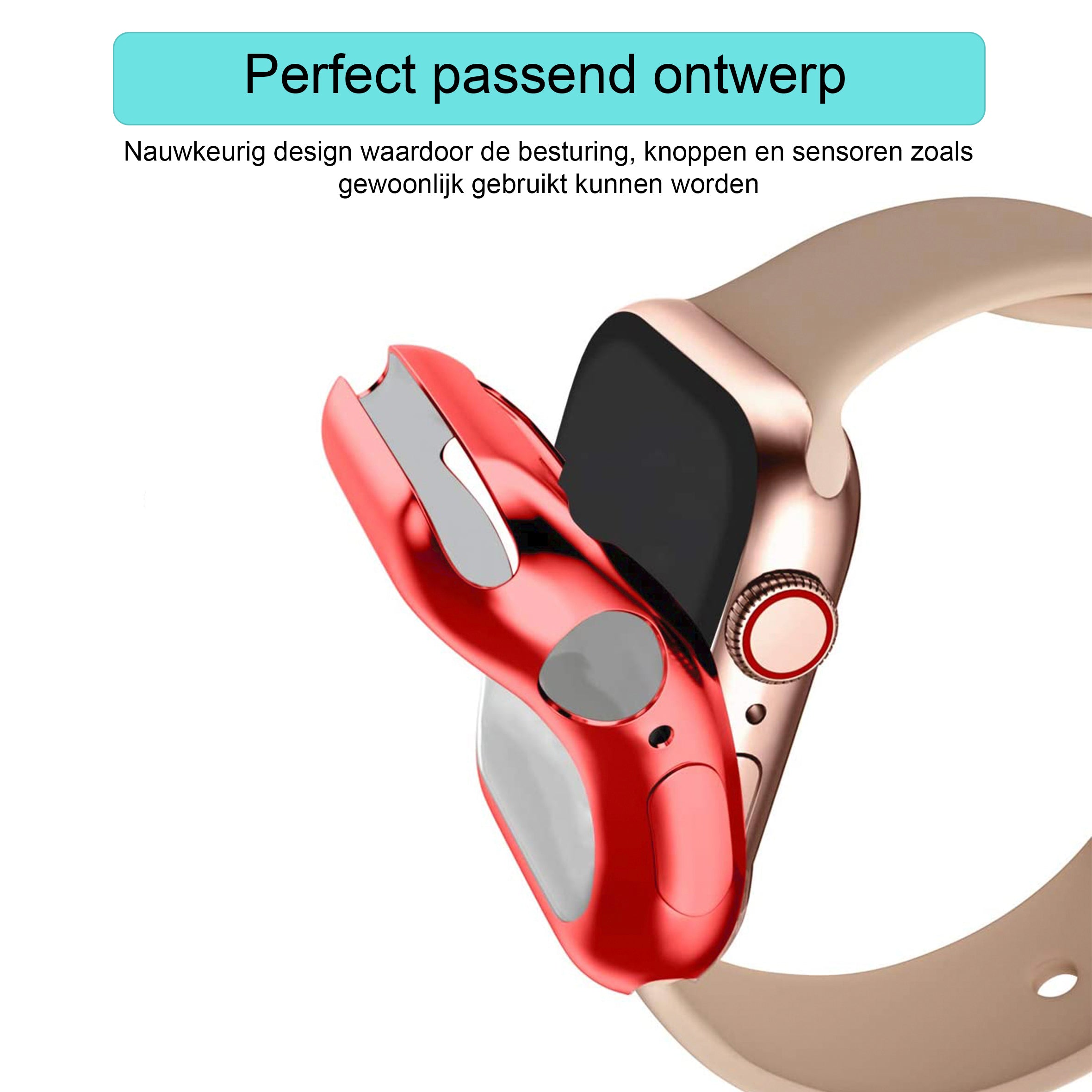 Apple Watch silicone case - red