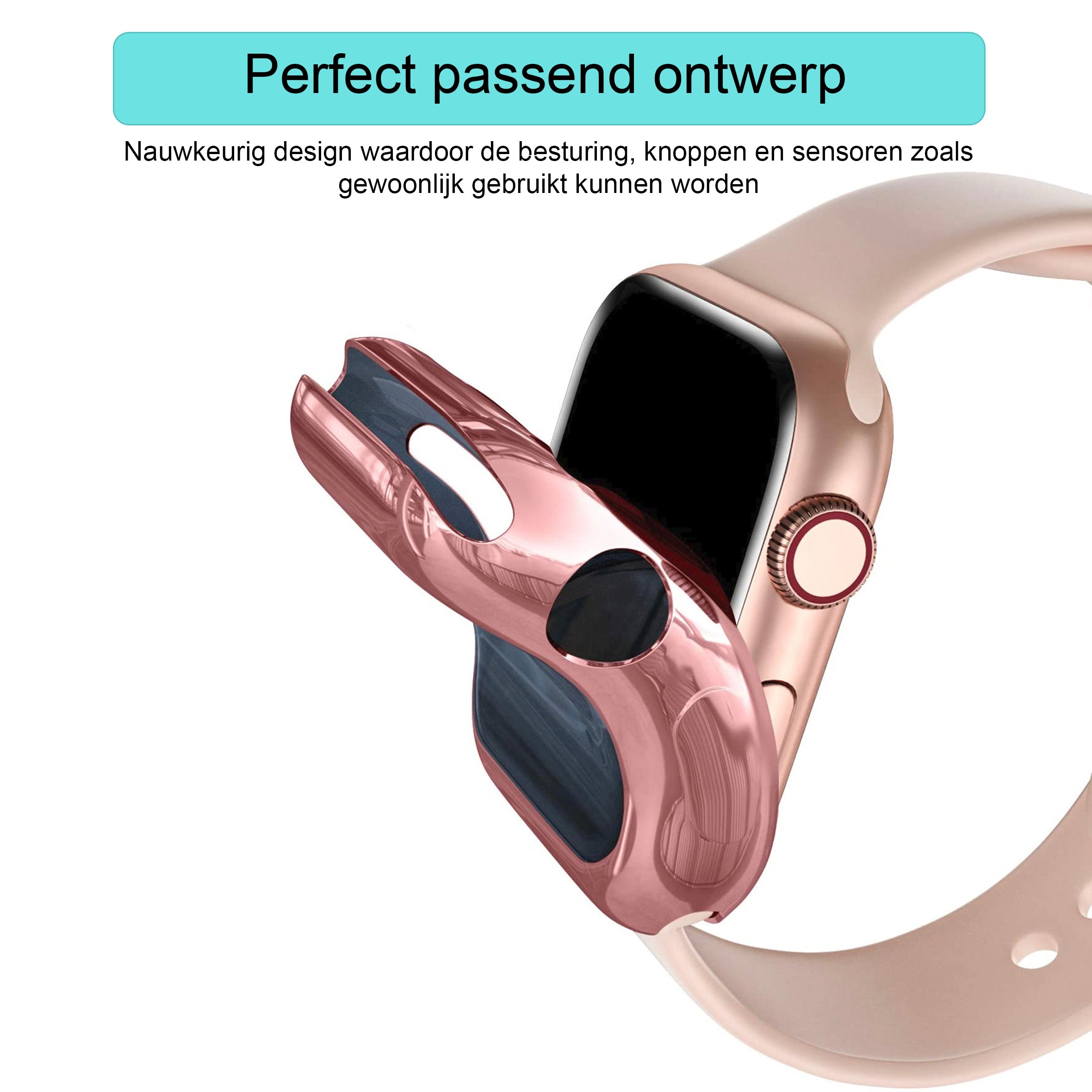Apple Watch siliconen hoesje - rosé
