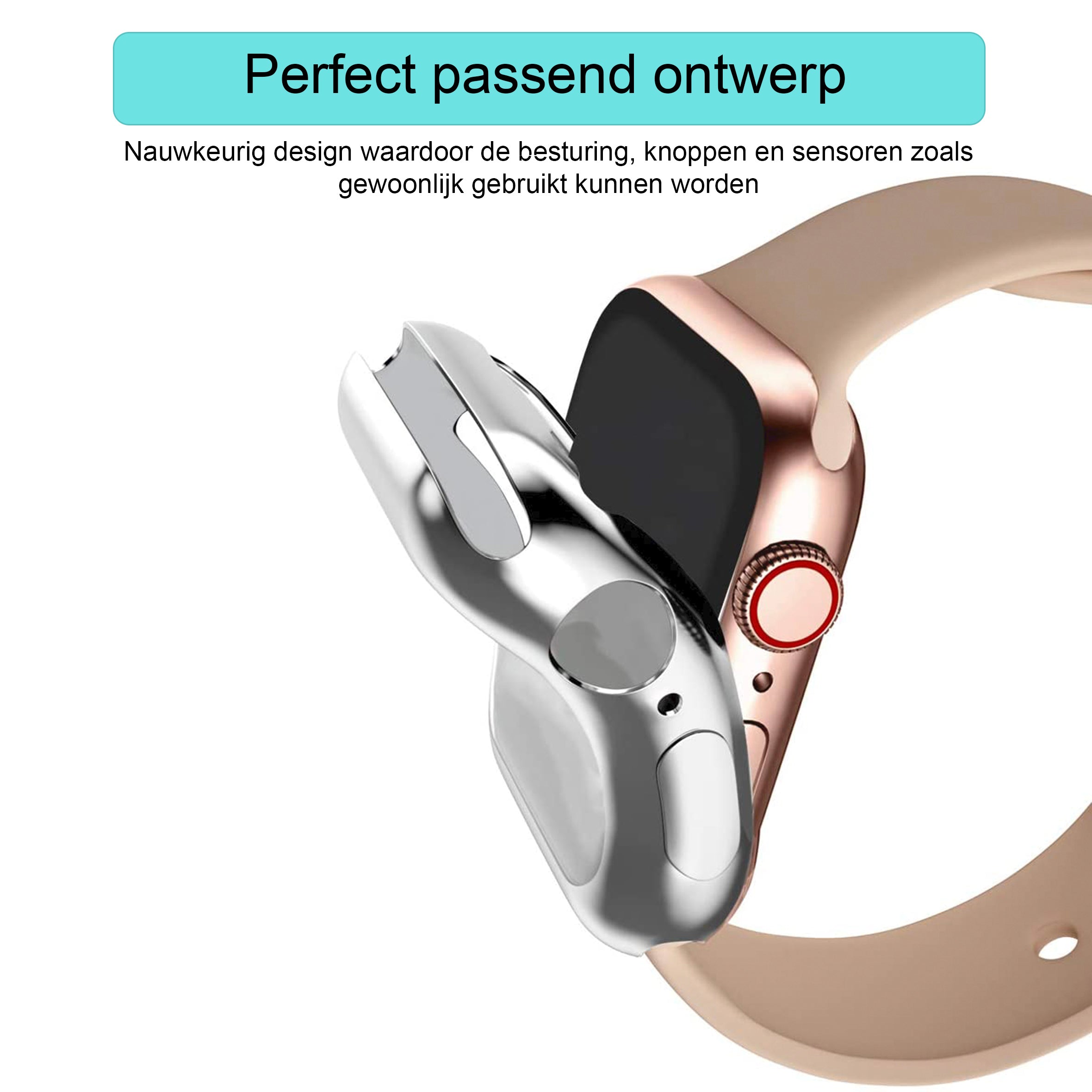 Apple Watch silicone case - silver