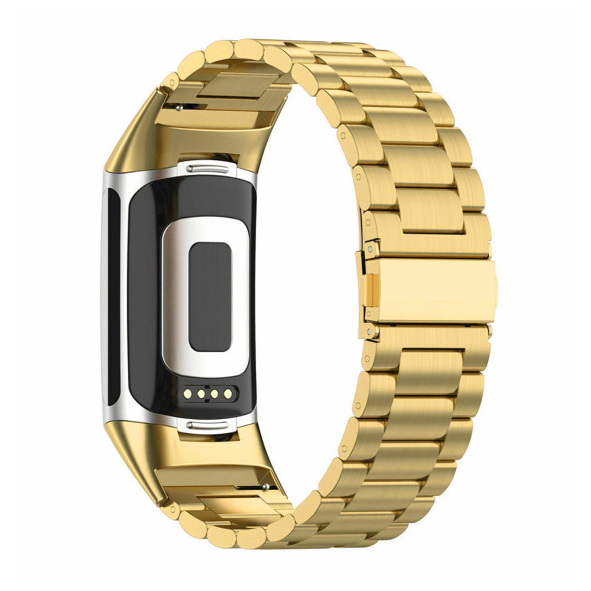 Fitbit charge 5/6 link band - gold