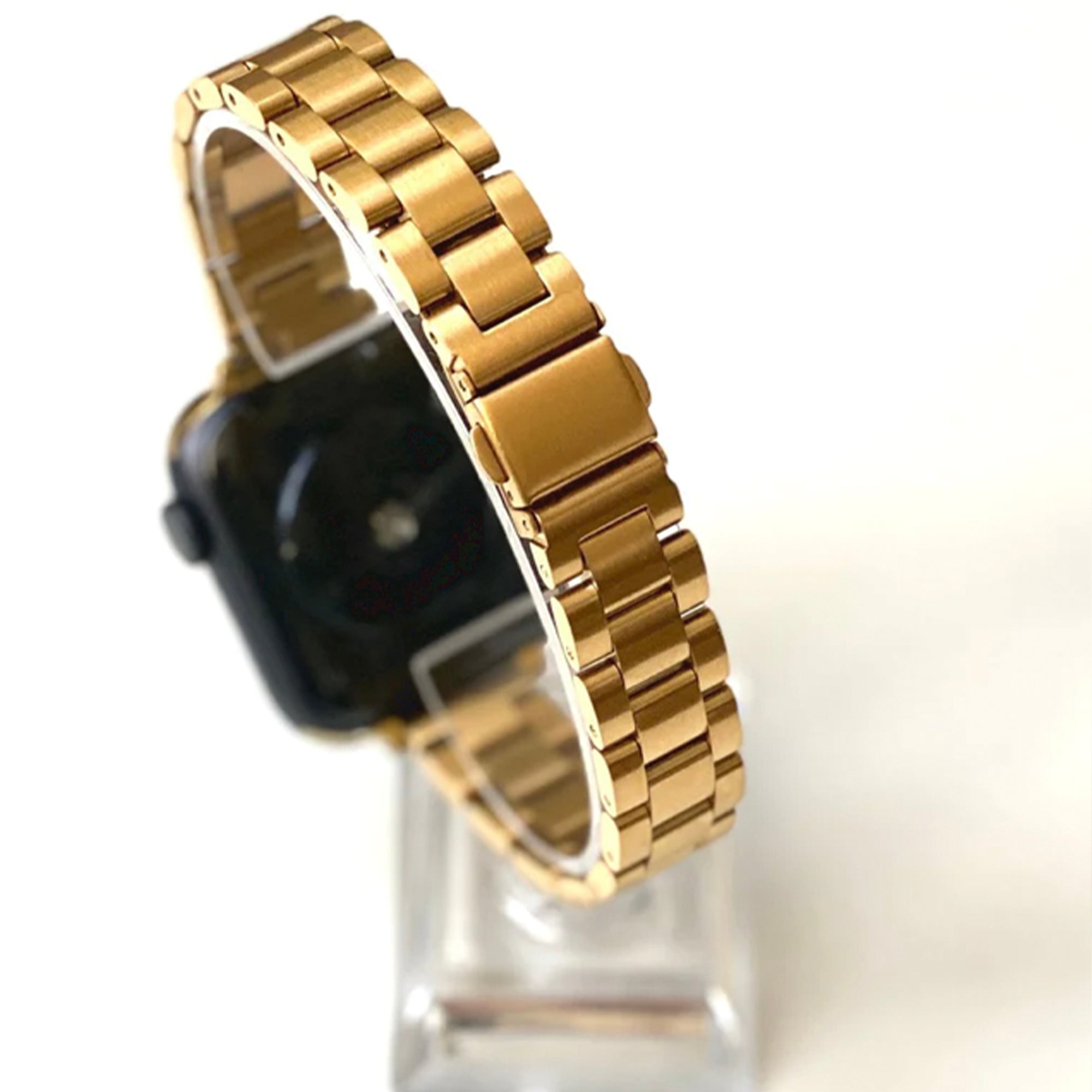 Apple Watch stalen schakelband slim - goud