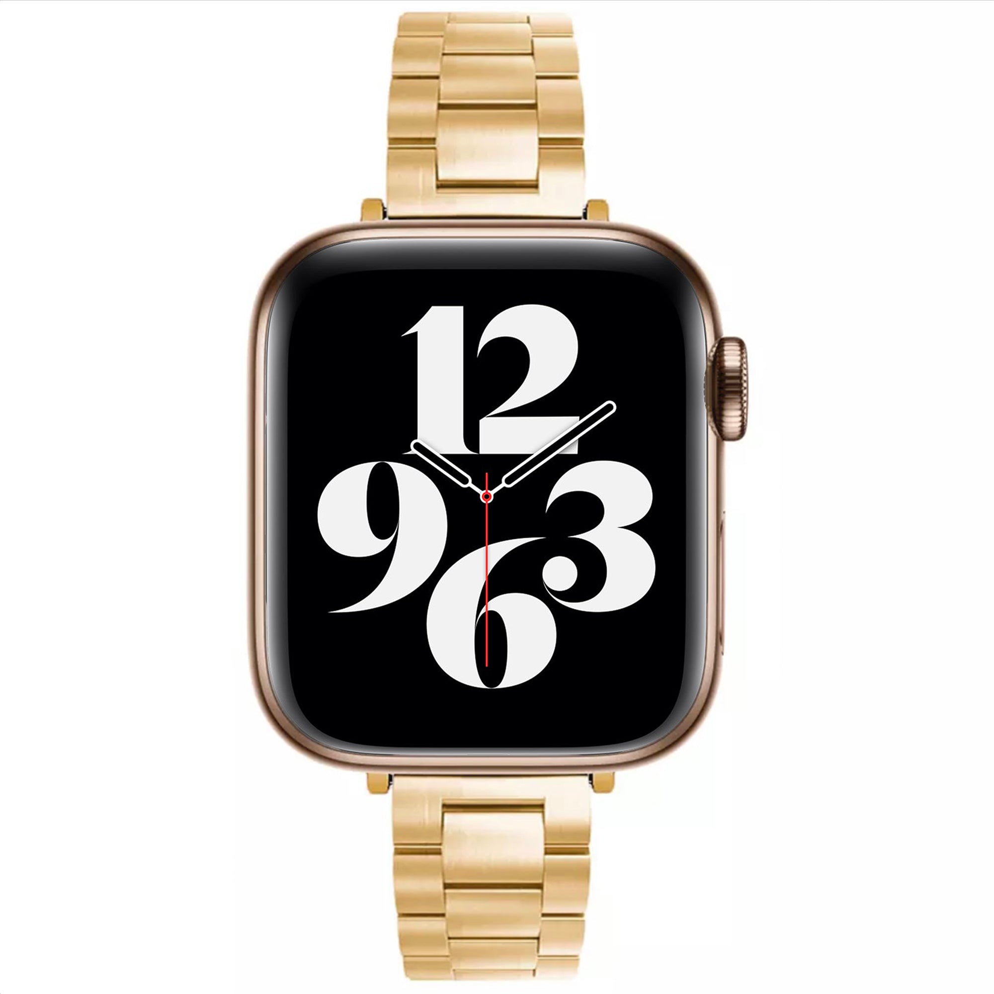 Apple Watch stalen schakelband slim - goud