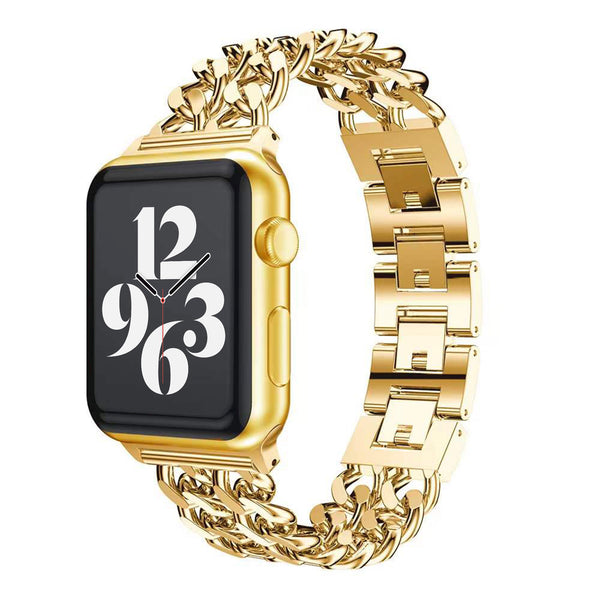 Apple Watch-Doppelkettengliederarmband – Gold