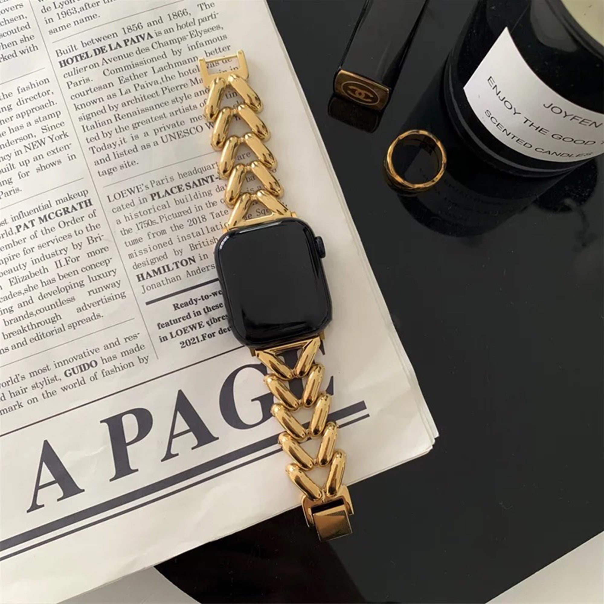 Apple Watch V strap - gold