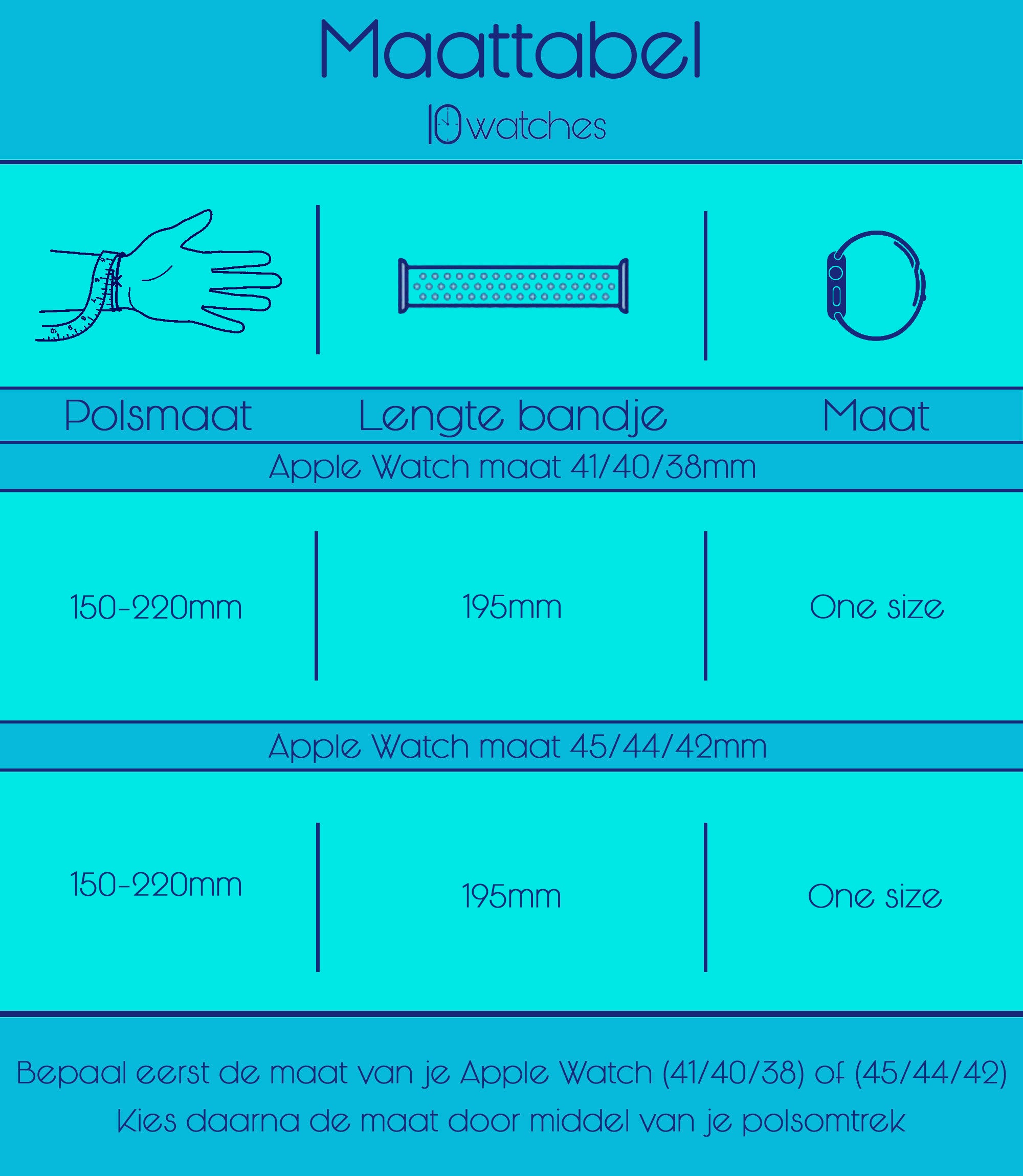 Apple Watch steel jubilee strap - blue