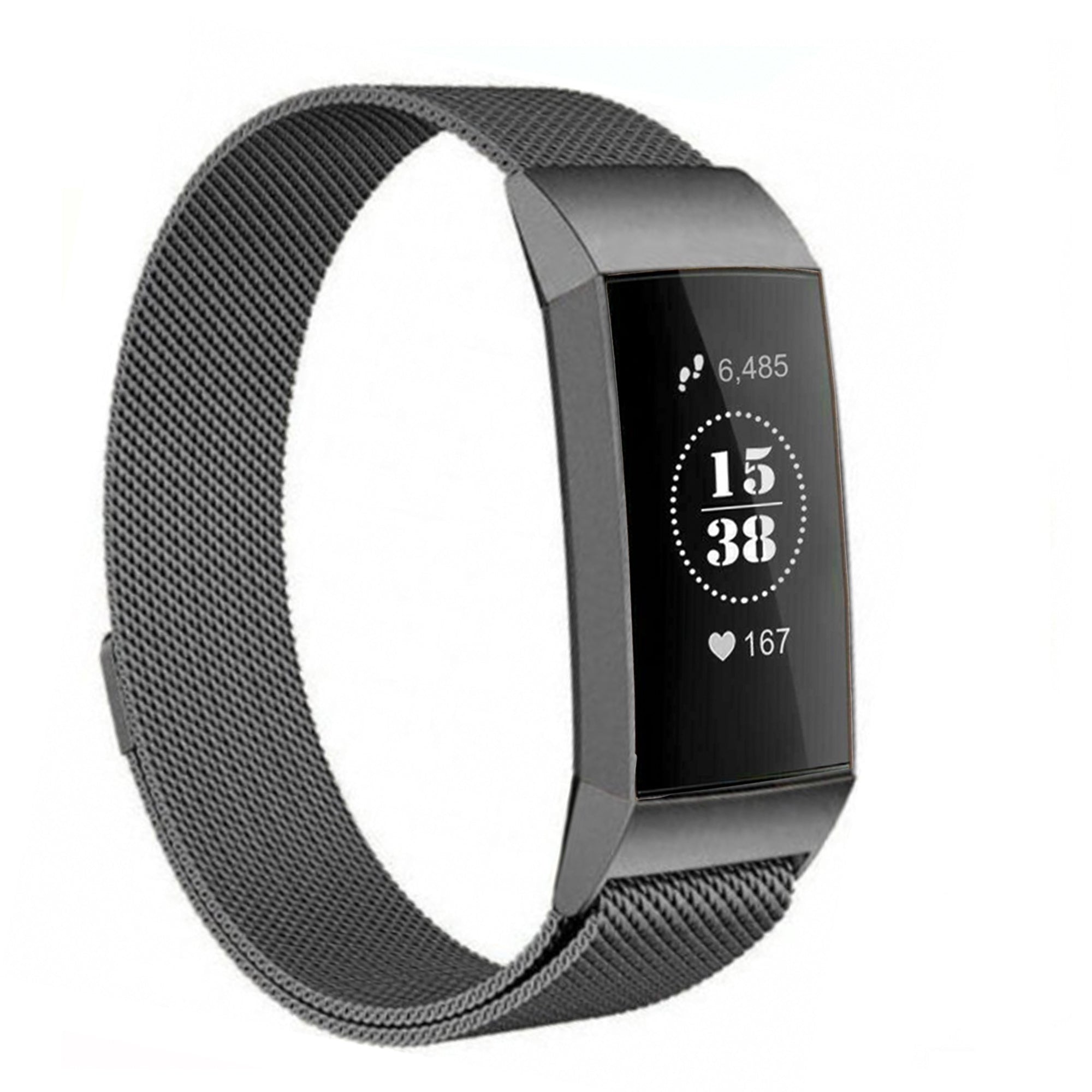 Fitbit charge 3/4 milanese band - space gray