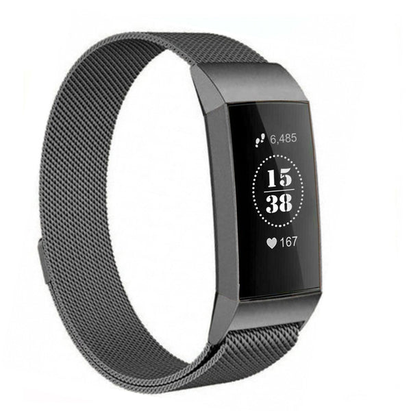 Fitbit charge 3/4 milanese band - space gray