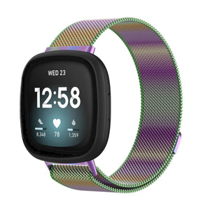 Fitbit Versa 3 / 4 / Sense milanese band - zwart