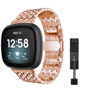 Fitbit Versa 3 / 4 / Sense Drachenarmband – Gold