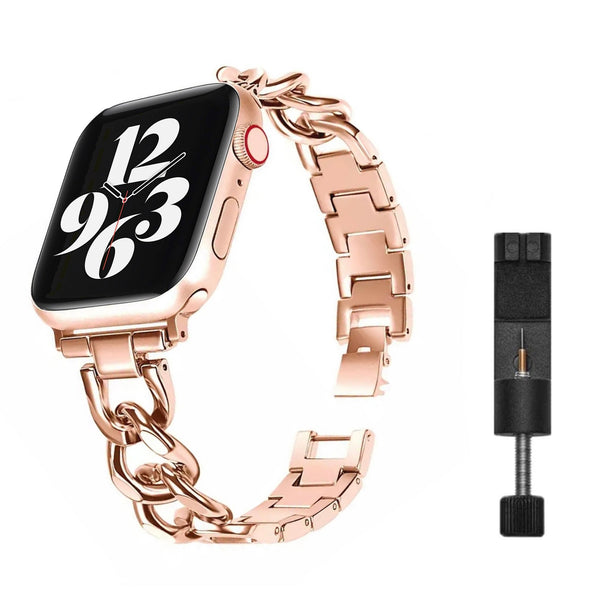Apple Watch chain link strap - rose