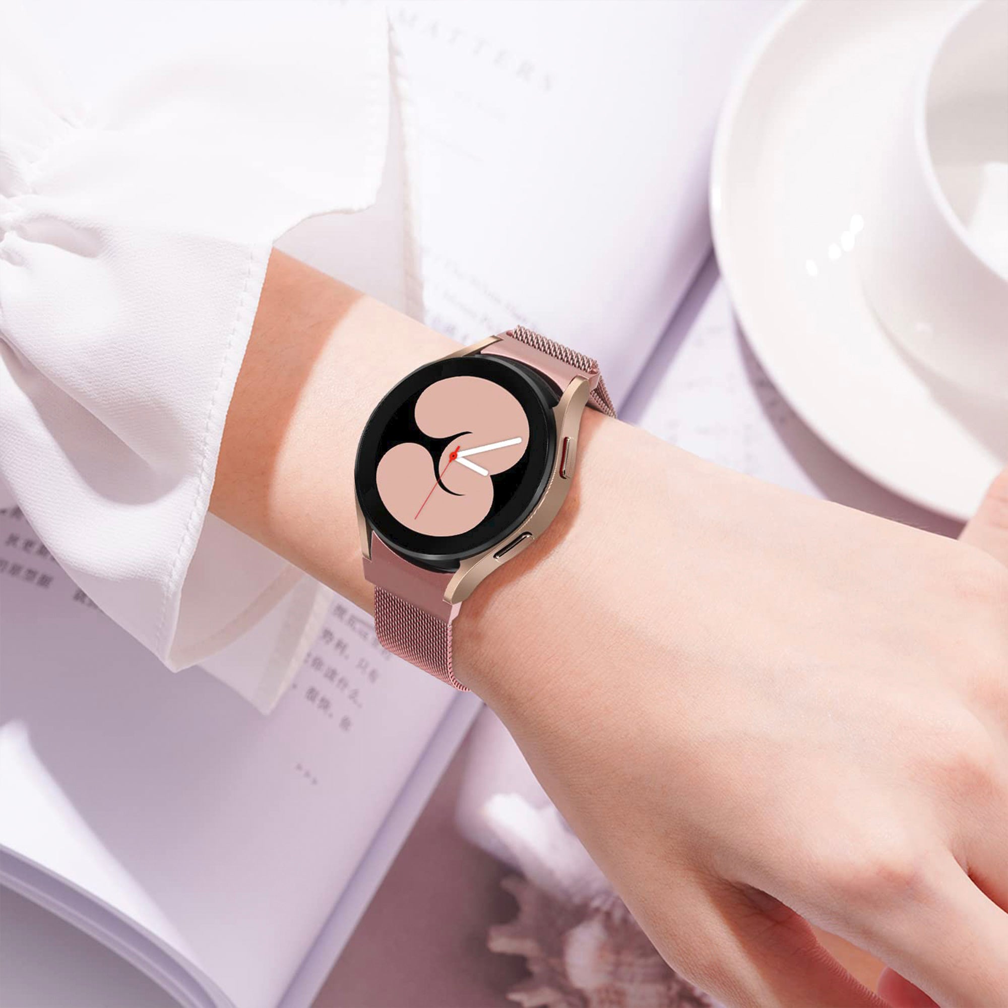 Samsung Galaxy Watch milanese strap for watch 4/5/5pro - pink