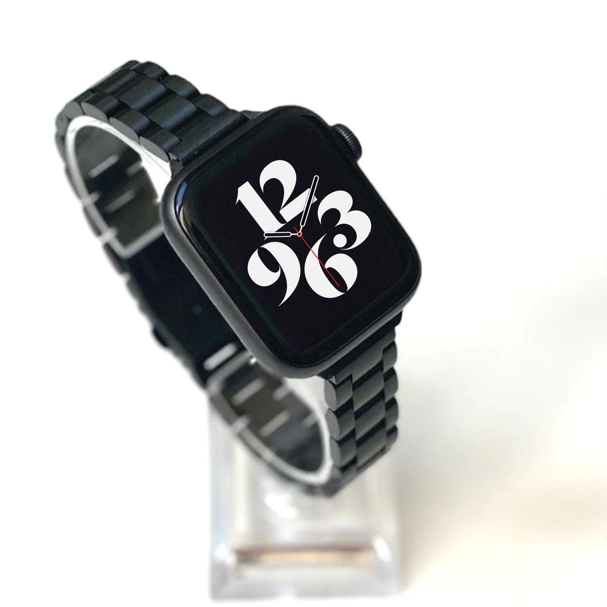 Apple Watch stalen schakelband slim - zwart