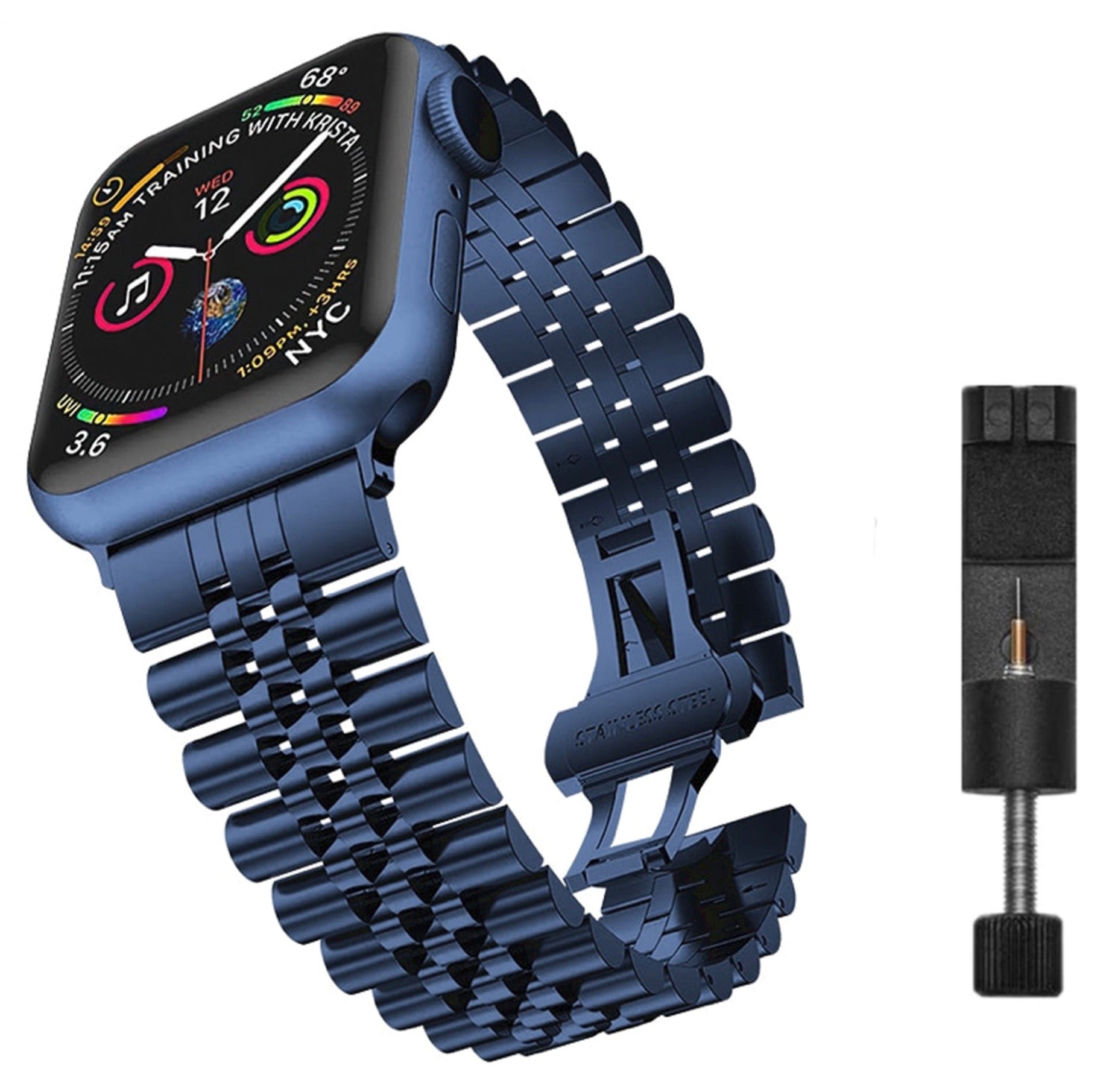 Apple Watch steel jubilee strap - blue