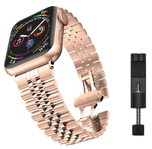 Apple Watch steel jubilee band - silver gold