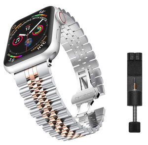Apple Watch steel jubilee band - silver gold