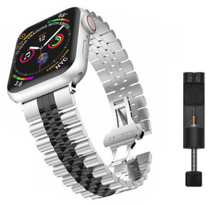 Apple Watch steel jubilee band - silver gold