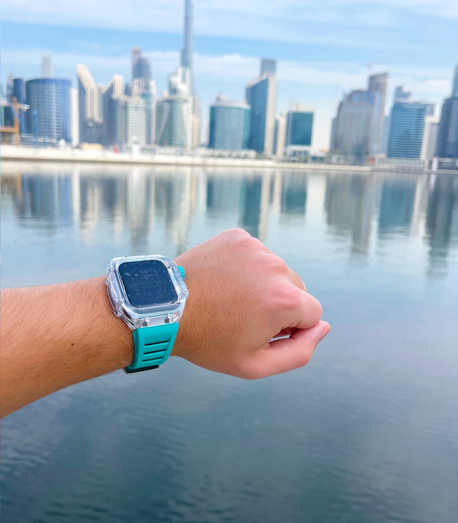 Apple Watch luxe sapphire band - mint