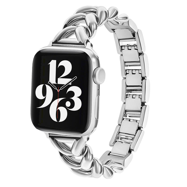 Apple Watch V-Armband – Silber