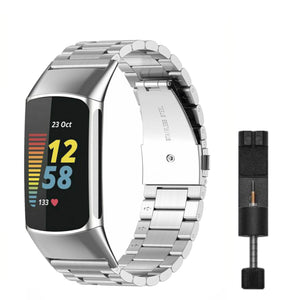 Fitbit charge 5/6 link band - gold