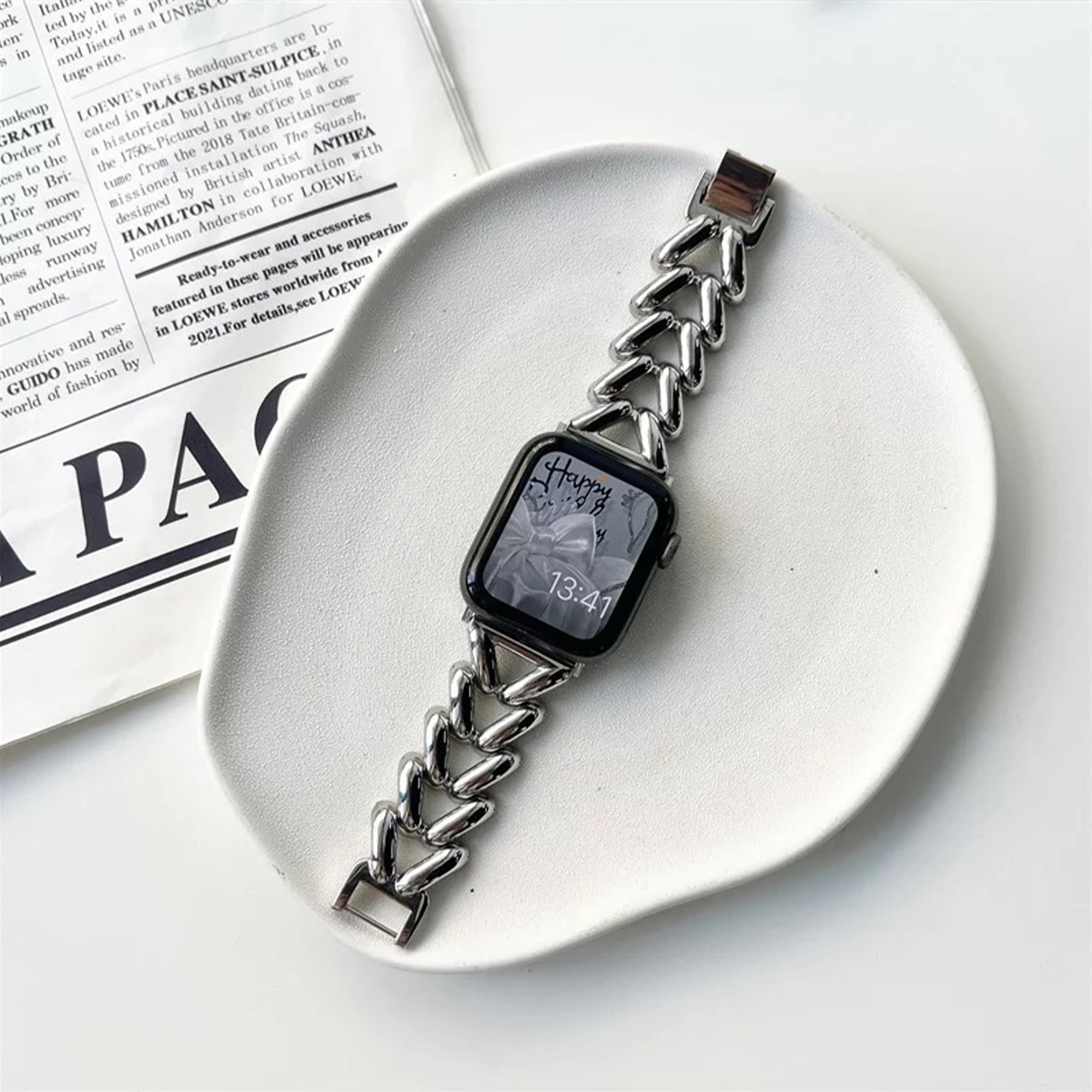 Apple Watch V strap - silver