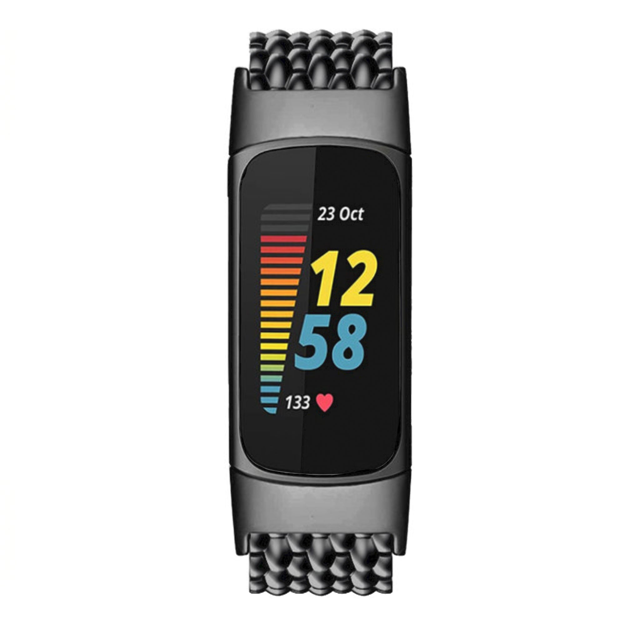 Fitbit charge 5/6 dragon strap - black